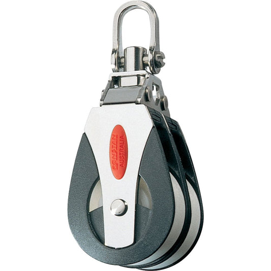 Ronstan Series 40 All Purpose Block - Double Block - Full Swivel Head [RF41200] - Twin Screws Marine Service