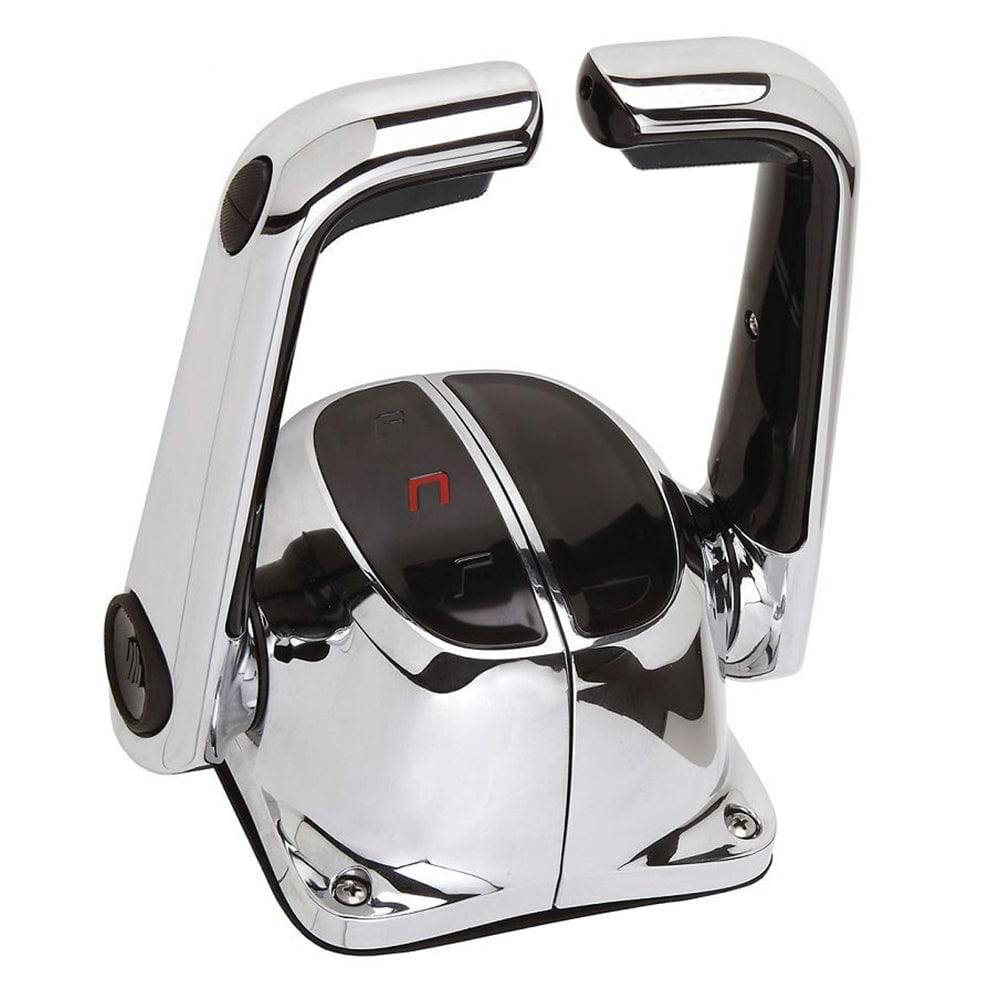 UflexTwin Lever Top Mount Control w/Neutral Lock  Trim Switch - Chrome [B502CHT/L] - Twin Screws Marine Service