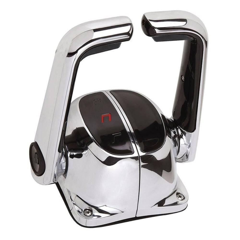 UflexTwin Lever Top Mount Control w/Neutral Lock - No Trim Switch - Chrome [B502CH/L] - Twin Screws Marine Service