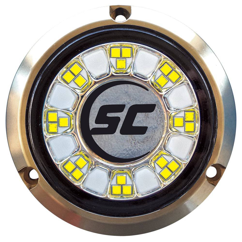Shadow-Caster SCR-24 Bronze Underwater Light - 24 LEDs - Great White [SCR-24-GW-BZ-10] - Twin Screws Marine Service