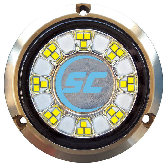 Shadow-Caster SCR-24 Bronze Underwater Light - 24 LEDs - Bimini Blue [SCR-24-BB-BZ-10] - Twin Screws Marine Service