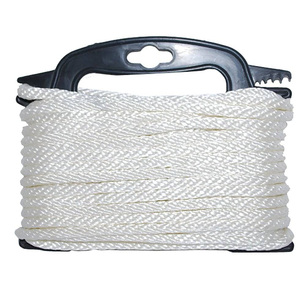 Attwood Braided Nylon Rope - 3/16" x 100' - White [117553-7] - Twin Screws Marine Service