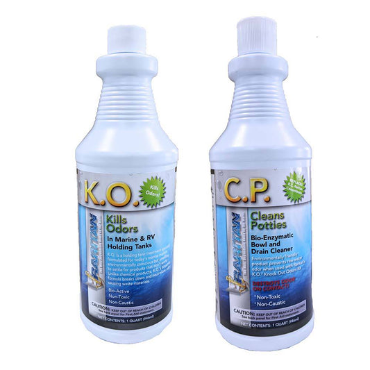 Raritan Potty Pack w/K.O. Kills Odors  C.P. Cleans Potties - 1 of Each - 32oz Bottles [1PPOT] - Twin Screws Marine Service