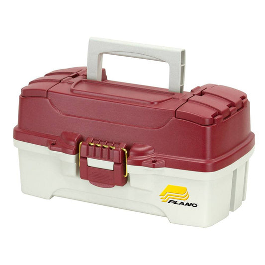 Plano 1-Tray Tackle Box w/Duel Top Access - Red Metallic/Off White [620106] - Twin Screws Marine Service