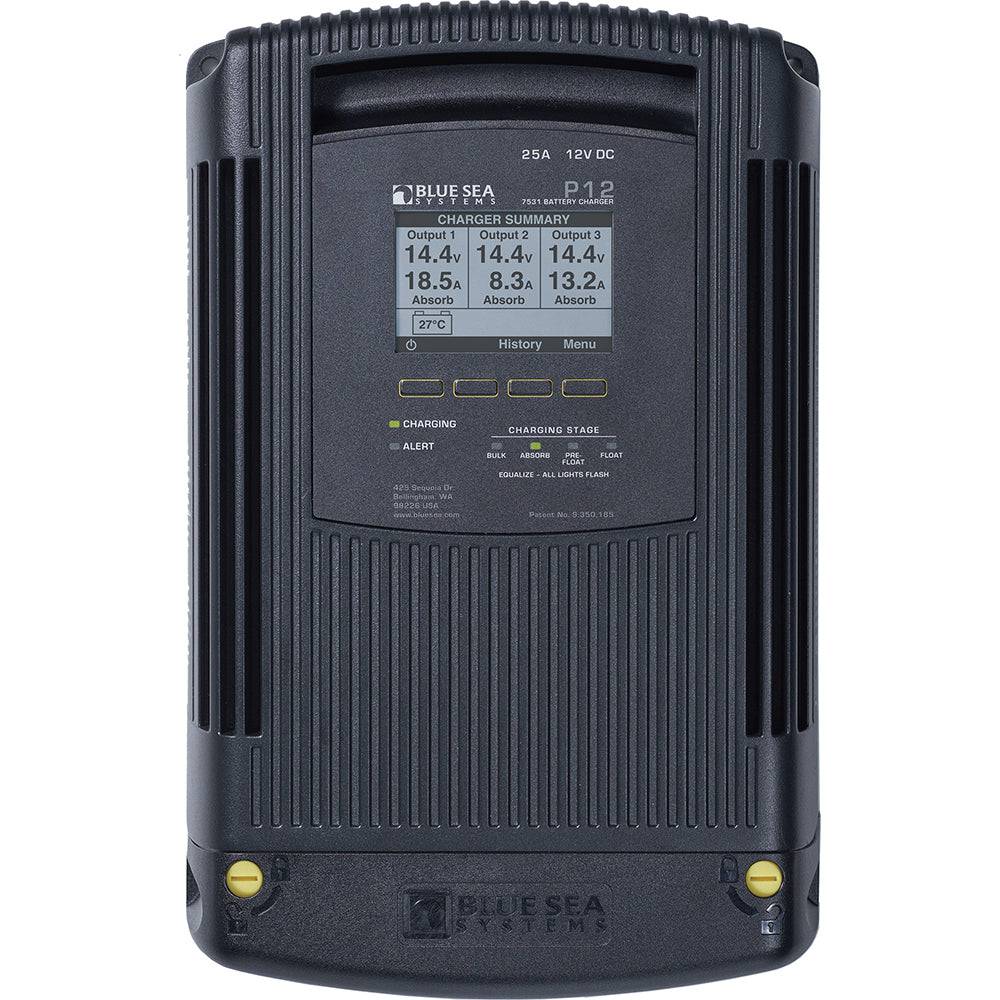 Blue Sea 7531 P12 Battery Charger - 12V DC 25A [7531] - Twin Screws Marine Service