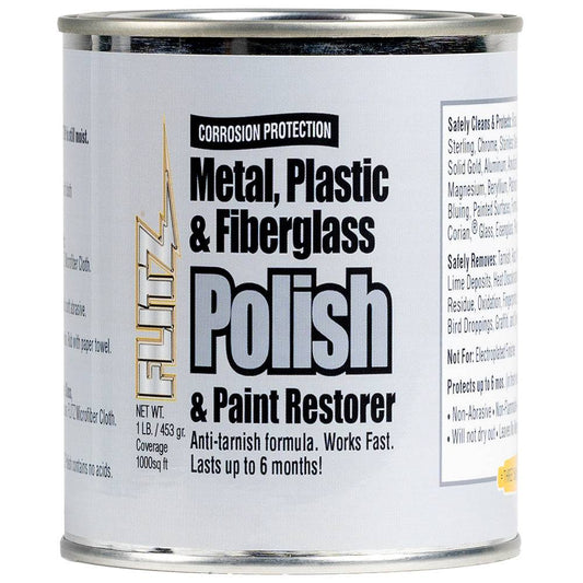 Flitz Metal, Plastic  Fiberglass Polish Paste - 1.0lb [CA 03516-6] - Twin Screws Marine Service