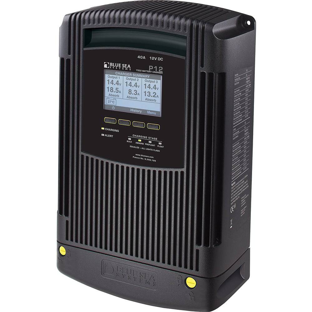 Blue Sea 7532 P12 Gen2 Battery Charger - 40A - 3-Bank [7532] - Twin Screws Marine Service