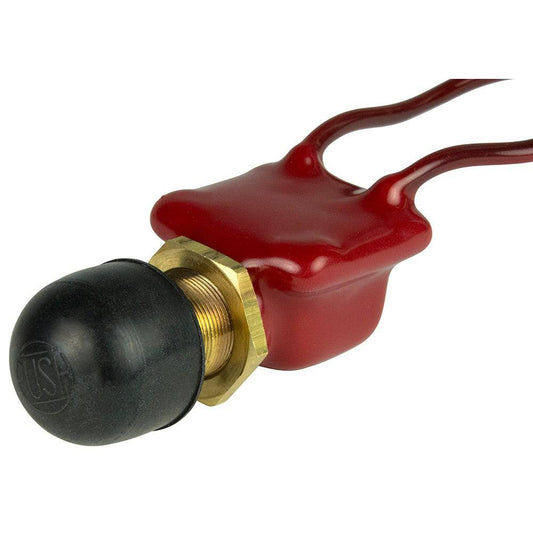 BEP 2-Position SPST PVC Coated Push Button Switch - OFF/(ON) [1001506] - Twin Screws Marine Service