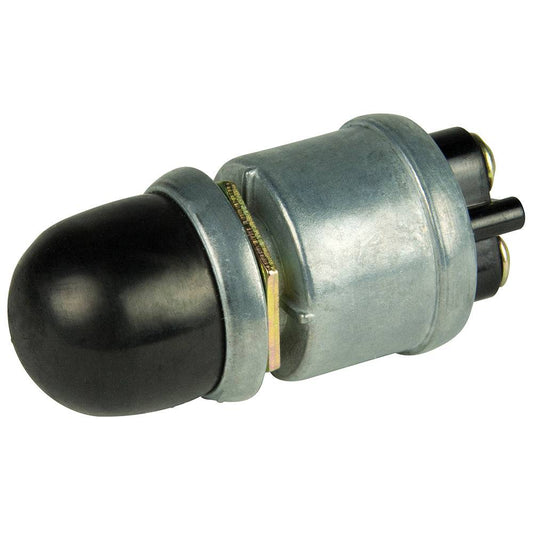 BEP 2-Position SPST Heavy-Duty Push Button Switch w/Cover - OFF/(ON) - 35 Amp [1001508] - Twin Screws Marine Service