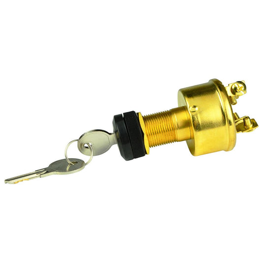 BEP 4-Position Brass Ignition Switch - Accessory/OFF/Ignition  Accessory/Start [1001609] - Twin Screws Marine Service