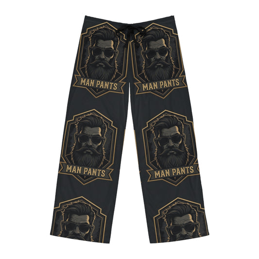 Men's 'Man Pants' Graphic Pajama Pants — Beard & Sunglasses Lounge Sleepwear