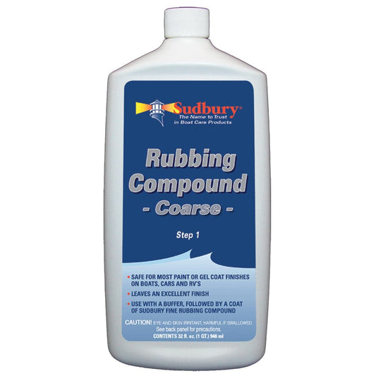 Sudbury Rubbing Compound Coarse - Step 1 - 32oz Fluid [444] - Twin Screws Marine Service