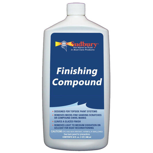 Sudbury Finishing Compound - 32oz Liquid [446] - Twin Screws Marine Service