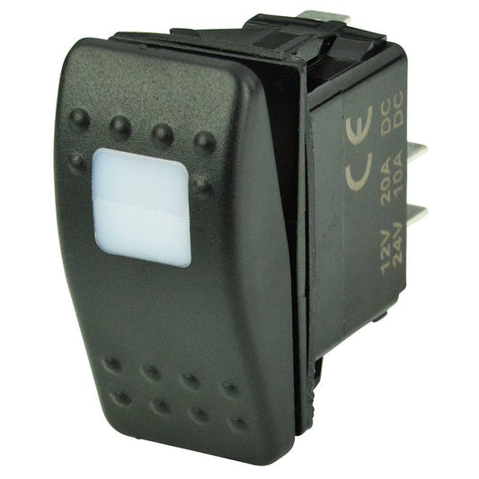 BEP SPST Contura Switch - 1-Amber LED - OFF/ON [1001801] - Twin Screws Marine Service