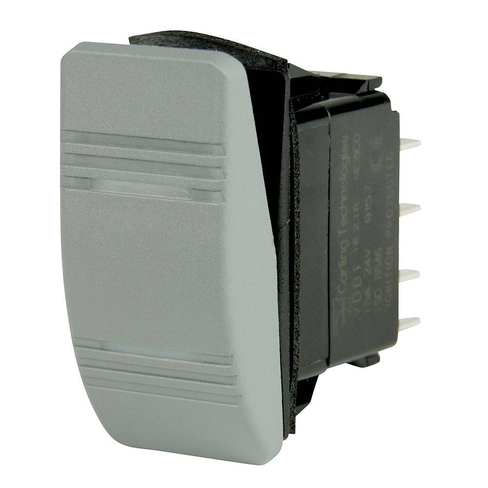 BEP DPDT Contura Switch - 2-Amber LEDs - Gray - ON/ON [1001812] - Twin Screws Marine Service