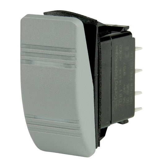 BEP DPDT Contura Switch - 2-Amber LEDs - Gray - ON/ON [1001812] - Twin Screws Marine Service