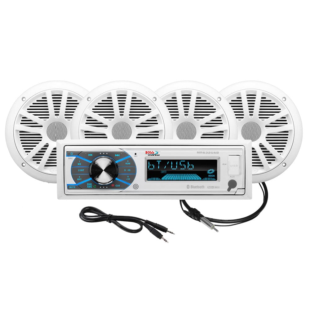 Boss Audio MCK632WB.64 Marine Stereo  2 Pairs of 6.5" Speaker Kit - White [MCK632WB.64] - Twin Screws Marine Service