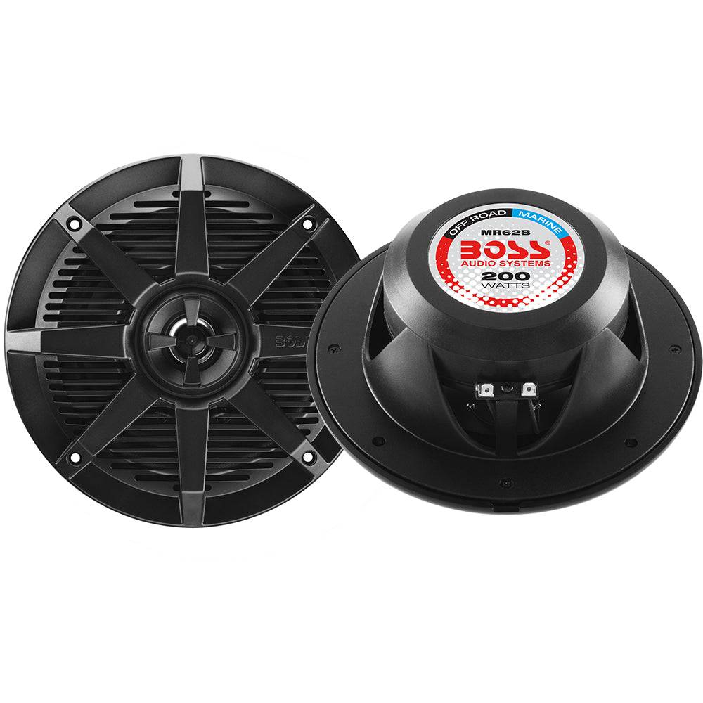Boss Audio 6.5" MR62B Speaker - Black - 200W [MR62B] - Twin Screws Marine Service