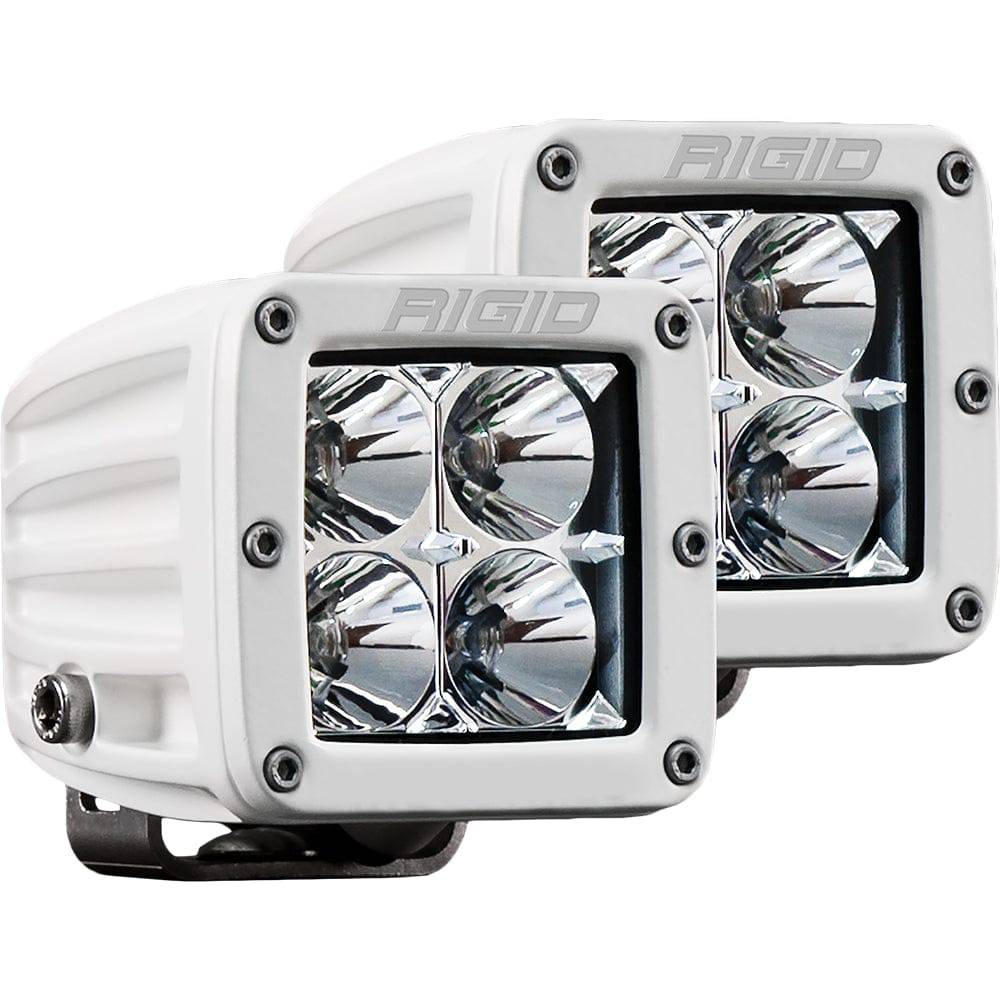 RIGID Industries D-Series PRO Hybrid-Flood LED - Pair - White [602113] - Twin Screws Marine Service