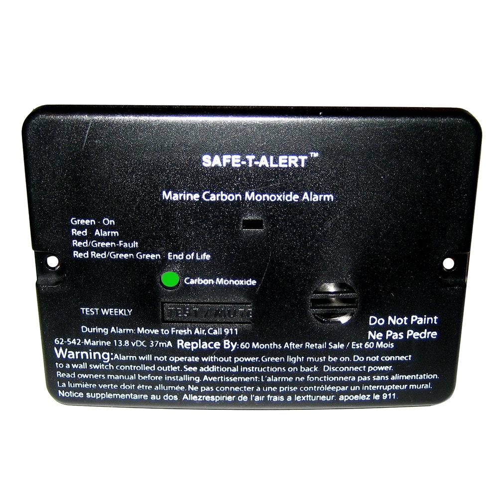 Safe-T-Alert 62 Series Carbon Monoxide Alarm - 12V - 62-542-Marine - Flush Mount - Black [62-542-MARINE-BLK] - Twin Screws Marine Service