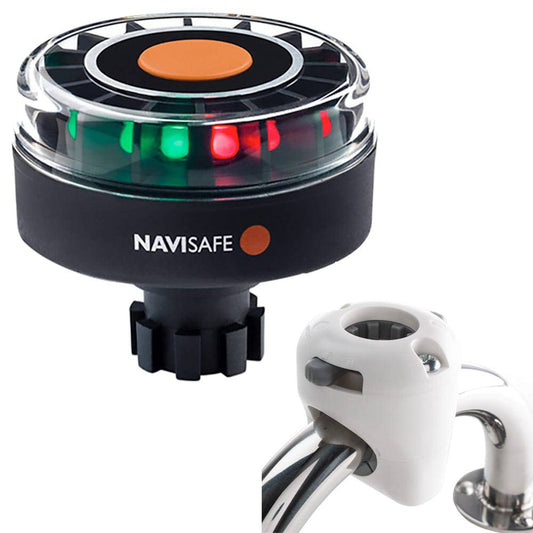 Navisafe Navilight Tricolor 2NM w/Navibolt Base  Rail Mount - White [342KIT3] - Twin Screws Marine Service