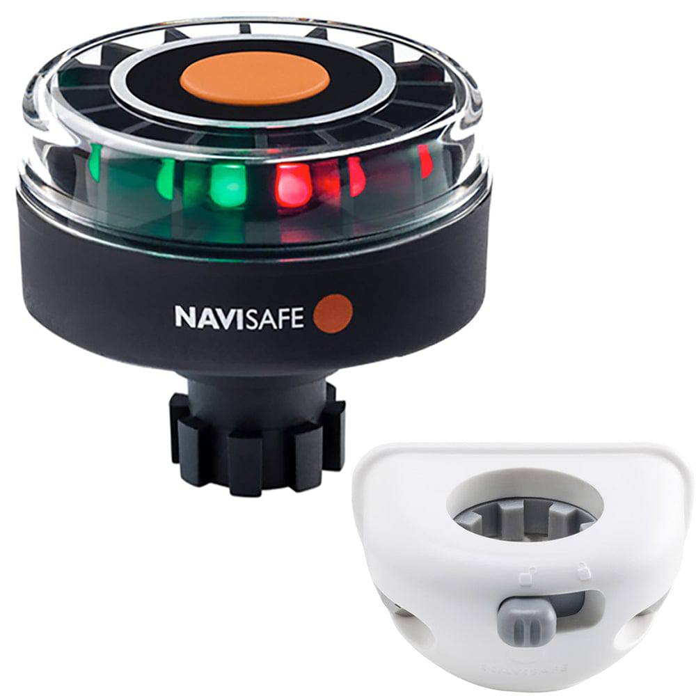 Navisafe Navilight Tricolor 2NM w/Navibolt Base  Vertical Mount - White [342KIT6] - Twin Screws Marine Service