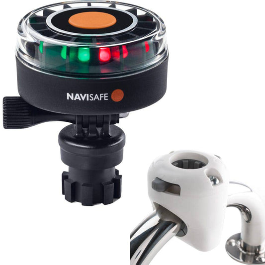 Navisafe Navilight 2NM Tricolor w/Navimount Base  Rail Mount - White [340KIT3] - Twin Screws Marine Service