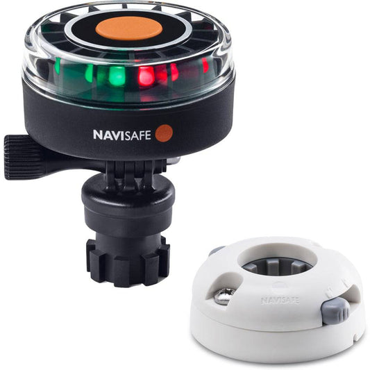 Navisafe Navilight 2NM Tricolor w/Navimount Base  Horizontal Mount - White [340KIT5] - Twin Screws Marine Service