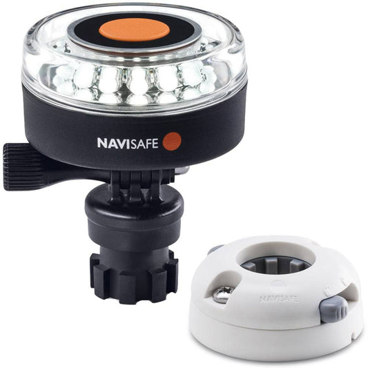 Navisafe Navilight 360 2NM White w/Navimount Base  Horizontal Mount - White [040KIT5] - Twin Screws Marine Service