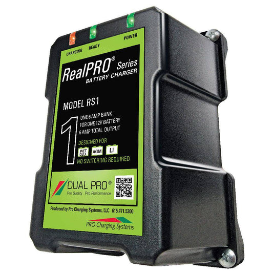 Dual Pro RealPRO Series Battery Charger - 6A - 1-Bank - 12V [RS1] - Twin Screws Marine Service