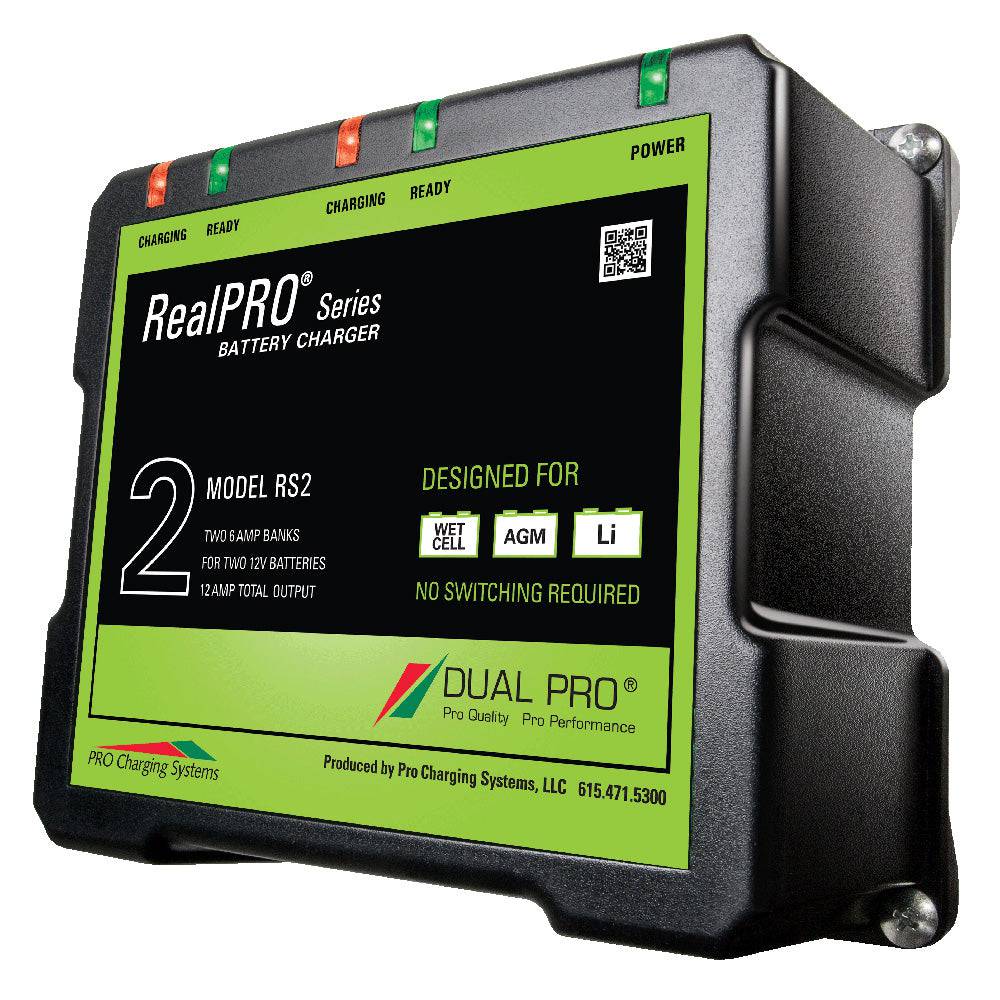 Dual Pro RealPRO Series Battery Charger - 12A - 2-6A-Banks - 12V/24V [RS2] - Twin Screws Marine Service