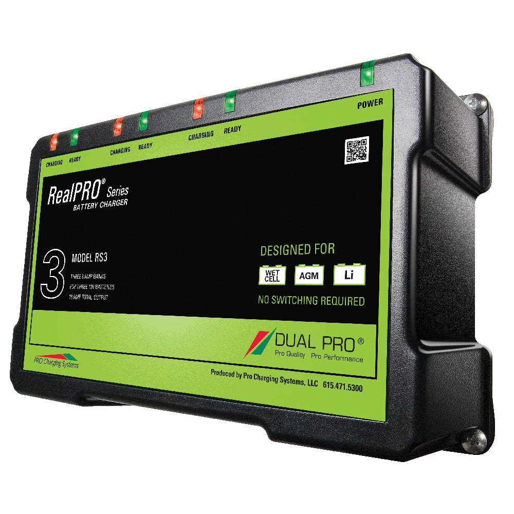 Dual Pro RealPRO Series Battery Charger - 18A - 3-6A-Banks - 12V-36V [RS3] - Twin Screws Marine Service