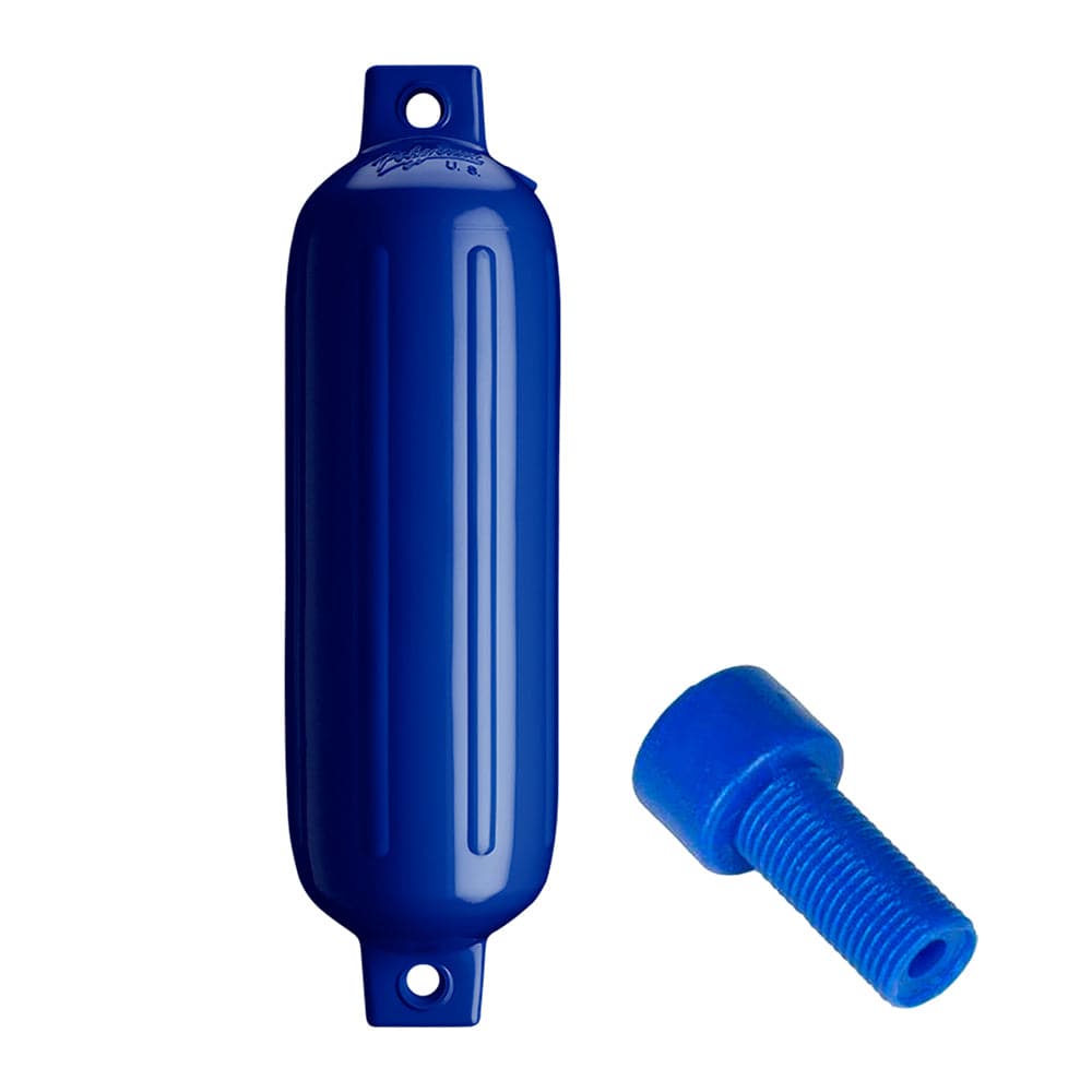 Polyform G-3 Twin Eye Fender 5.5" x 19" - Cobalt Blue w/Adapter [G-3-COBALT BLUE] - Twin Screws Marine Service