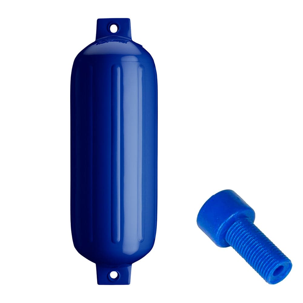 Polyform G-5 Twin Eye Fender 8.8" x 26.8" - Cobalt Blue w/Adapter [G-5-COBALT BLUE] - Twin Screws Marine Service