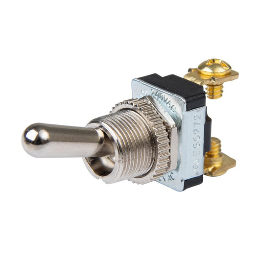 BEP SPST Chrome Plated Toggle Switch - 11/16" Handle - OFF/ON [1002021] - Twin Screws Marine Service