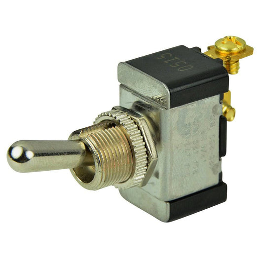 BEP SPST Chrome Plated Toggle Switch -OFF/(ON) [1002002] - Twin Screws Marine Service