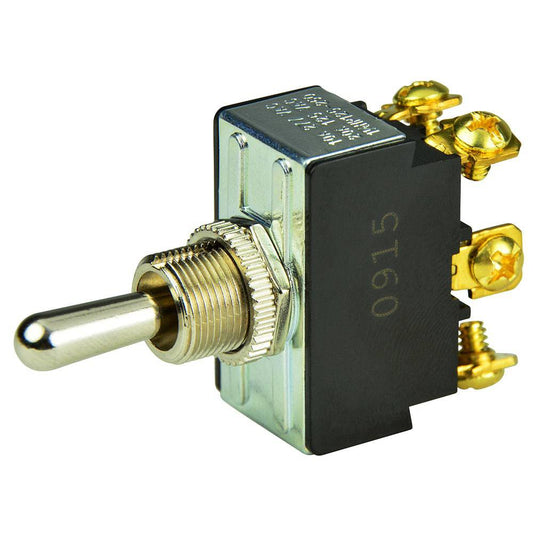 BEP DPDT Chrome Plated Toggle Switch - (ON)/OFF/(ON) [1002012] - Twin Screws Marine Service