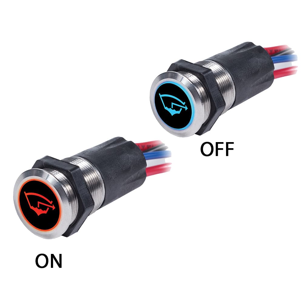 Blue Sea 4180 Backlit Push Button Switch OFF/ON - 15A [4180] - Twin Screws Marine Service