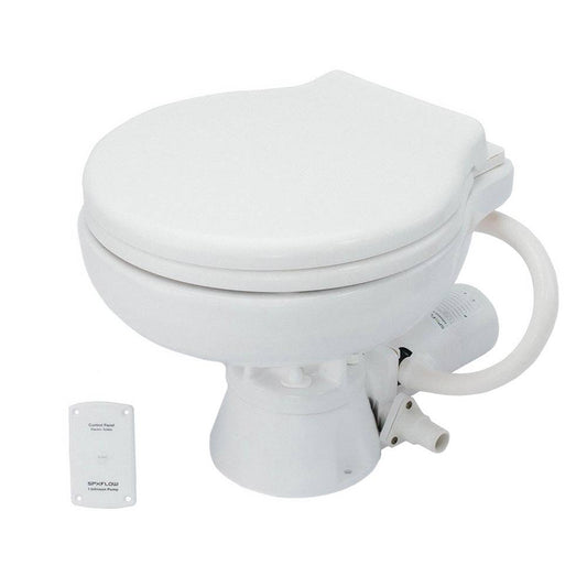 Johnson Pump AquaT Electric Marine Toilet - Super Compact - 12V [80-47626-01] - Twin Screws Marine Service