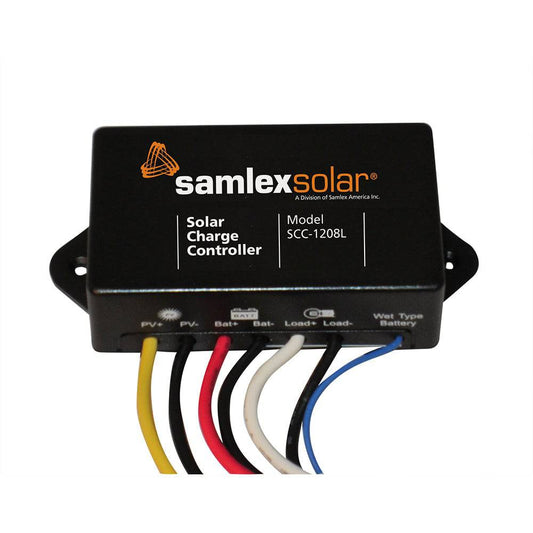 Samlex Solar Charge Controller - 12V - 8A [SCC-1208L] - Twin Screws Marine Service