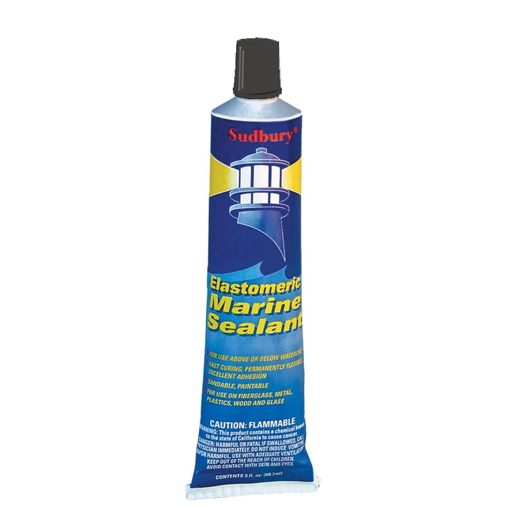 Sudbury Elastometric 3 oz (89ml) Sealant Tube - Black [322] - Twin Screws Marine Service