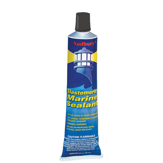 Sudbury Elastometric 3 oz (89ml) Sealant Tube - Black [322] - Twin Screws Marine Service