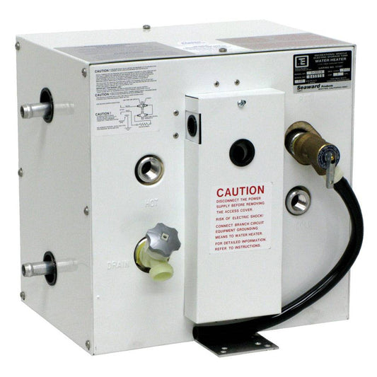 Whale Seaward 3 Gallon Hot Water Heater w/Side Heat Exchanger - White Epoxy - 120V - 1500W [S300W] - Twin Screws Marine Service