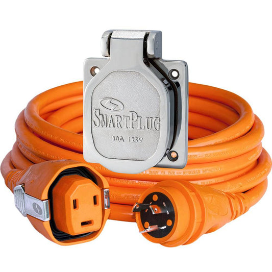 SmartPlug 30 AMP Dual Configuration Cordset  Stainless Steel Inlet Combo - 50 [C30503BM30NT] - Twin Screws Marine Service