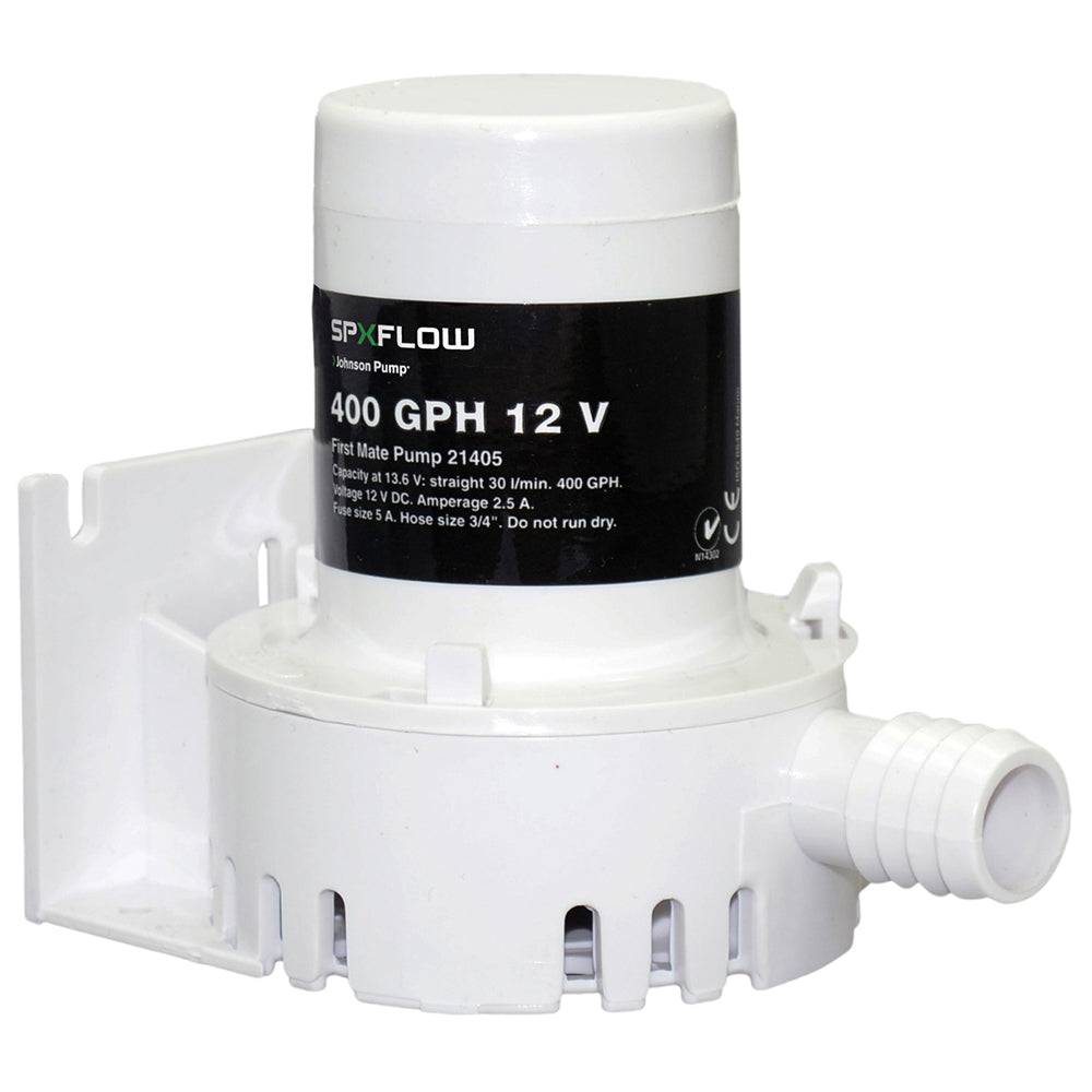 Johnson Pump 400 GPH 12V Bilge Pump - Barbed Port [JP-21405] - Twin Screws Marine Service