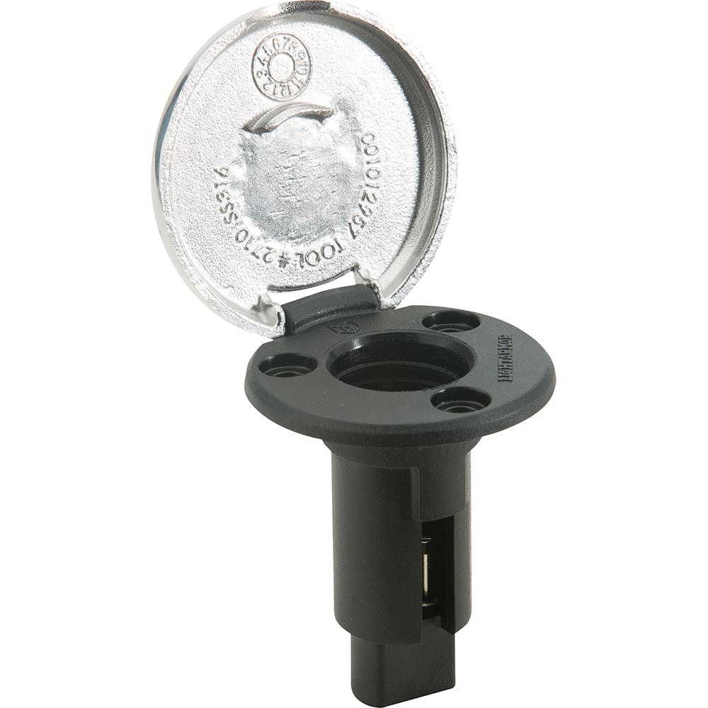 Attwood LightArmor Plug-In Base - 2 Pin - Stainless Steel - Round [910R2PSB-7] - Twin Screws Marine Service