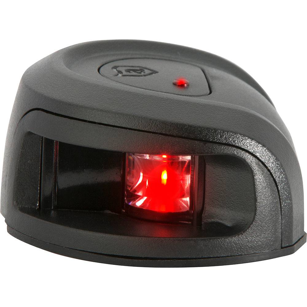 Attwood LightArmor Deck Mount Navigation Light - Black Composite - Port (red) - 2NM [NV2012PBR-7] - Twin Screws Marine Service