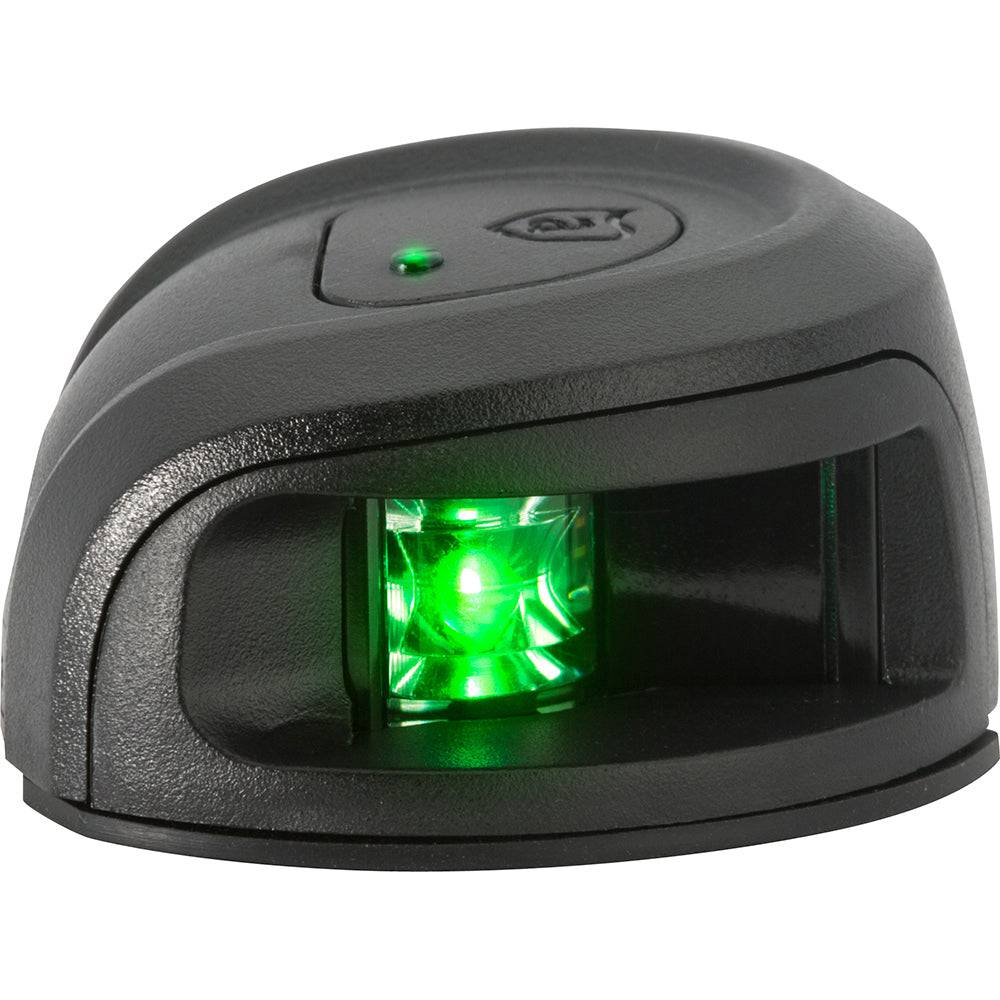 Attwood LightArmor Deck Mount Navigation Light - Black Composite - Starboard (green) - 2NM [NV2012PBG-7] - Twin Screws Marine Service