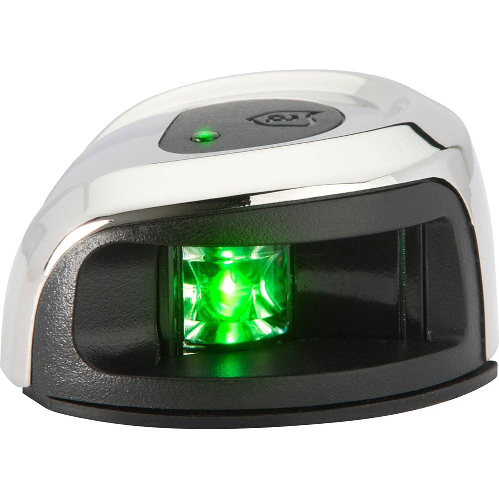 Attwood LightArmor Deck Mount Navigation Light - Stainless Steel - Starboard (green) - 2NM [NV2012SSG-7] - Twin Screws Marine Service