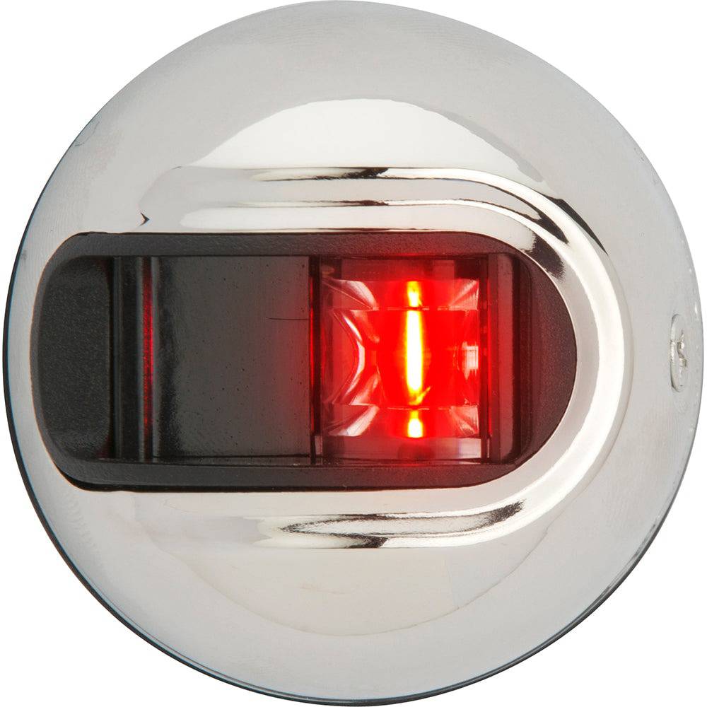 Attwood LightArmor Vertical Surface Mount Navigation Light - Port (red) - Stainless Steel - 2NM [NV3012SSR-7] - Twin Screws Marine Service